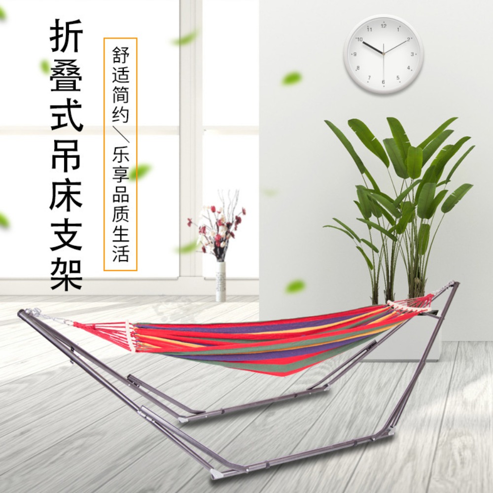 Outdoor Furniture Aluminium - Tragbarer klappbarer Hängemattenständer aus Edelstahlrohr für