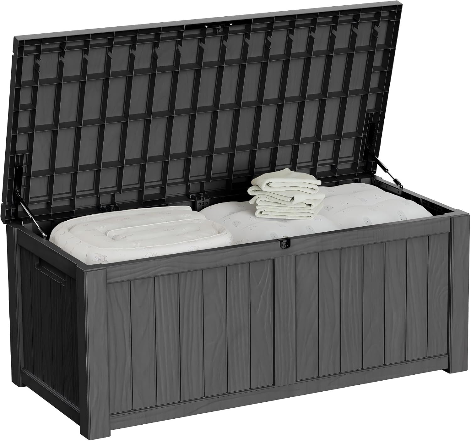 Outdoor Furniture With Storage For Cushions - 150 Gallonen Outdoor-Aufbewahrungsbox, wasserdichte Terrassenbox aus