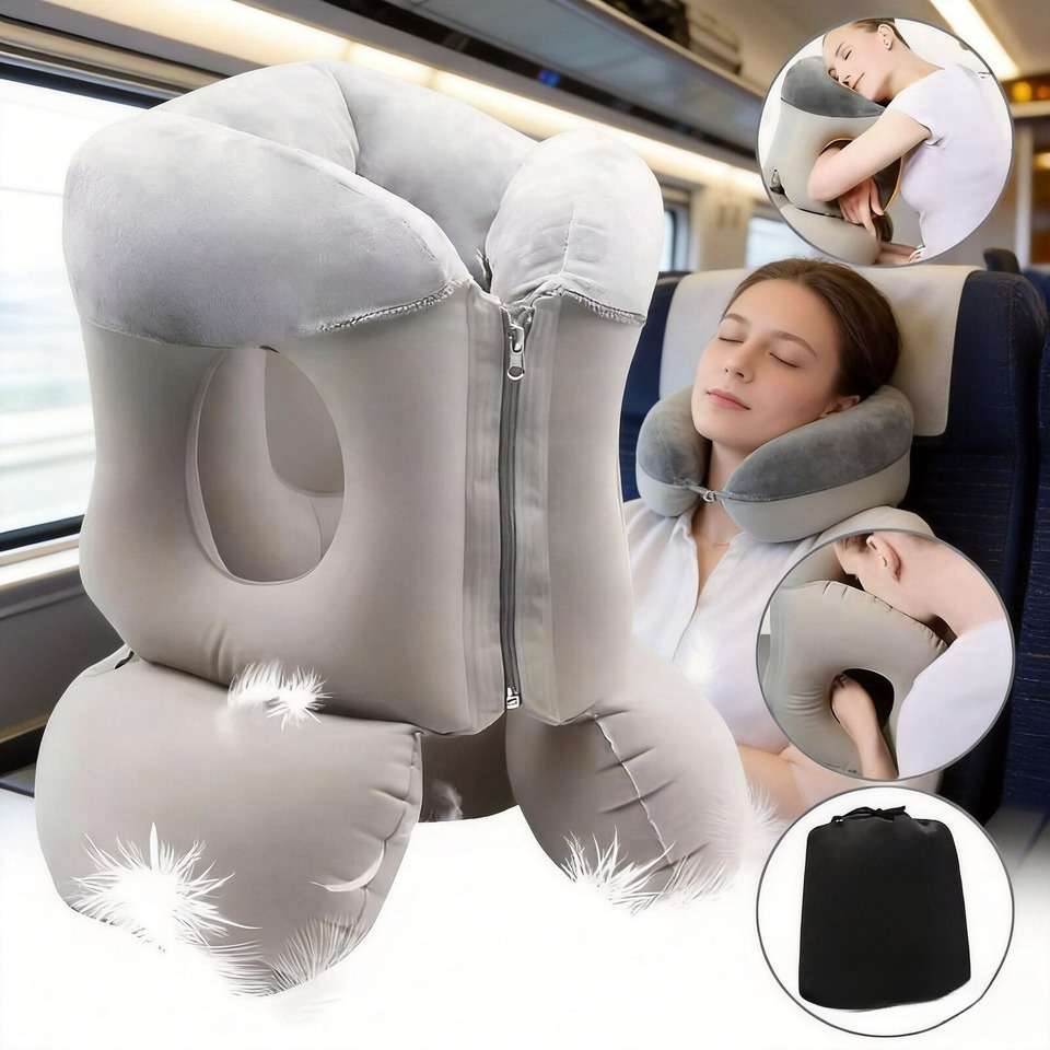 Outdoor Furniture Cushion - Verbessertes aufblasbares Luftkissen-Reisekissen, Kopfstütze, Kinnstützkissen für