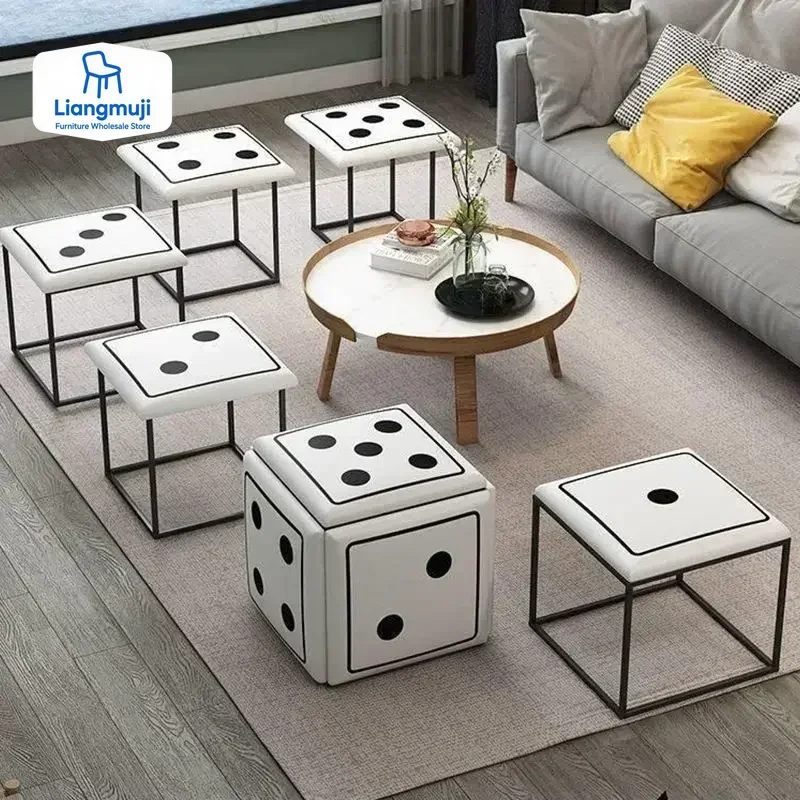 Outdoor Furniture With Storage For Cushions - Urlaubs-Picknickstuhl Baul Dice Decor 5-in-1 Hocker