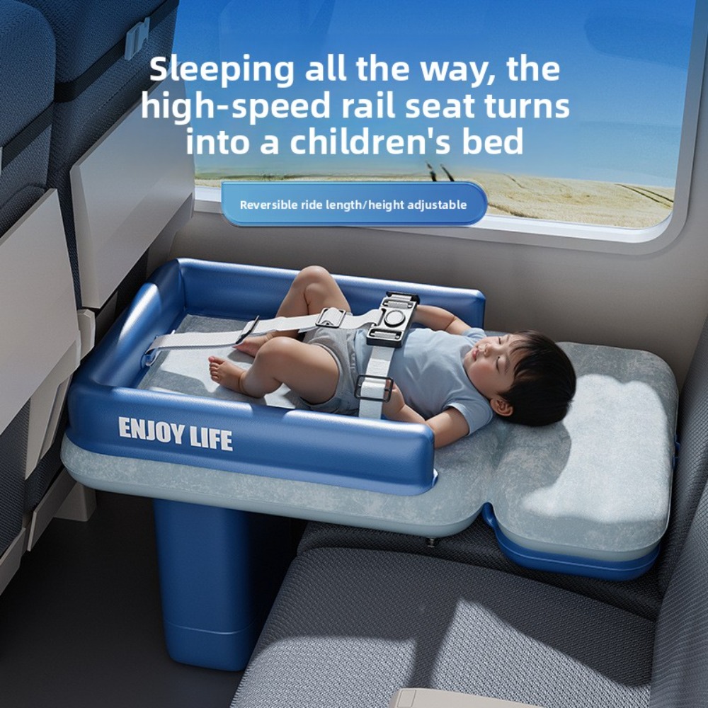 Outdoor Furniture Cushion - Aufblasbare Kleinkind-Flugzeugbett- und Autositzverlängerung, tragbare Kinder-Reisematratze