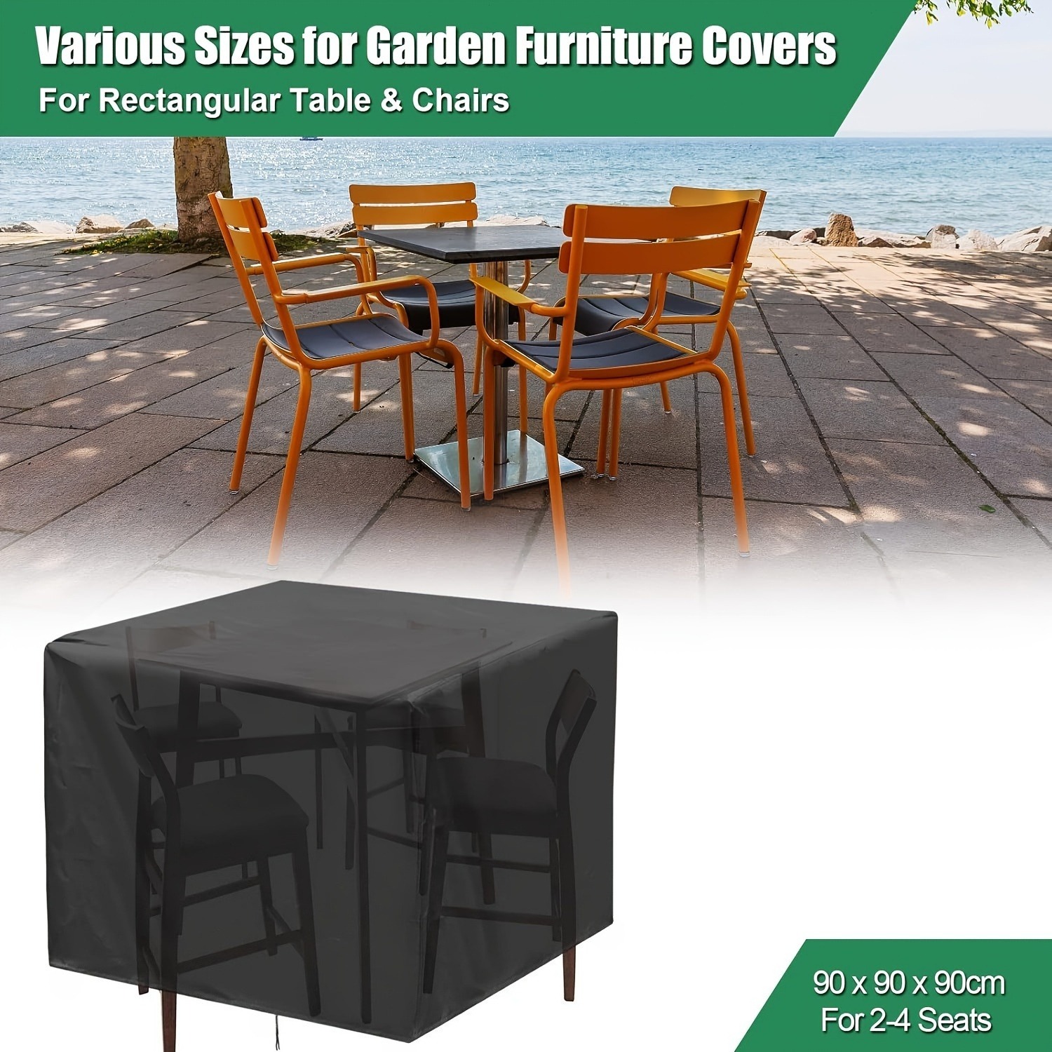 Outdoor Furniture Designer - Robuste 210D Outdoor-Gartenmöbelabdeckung - Wasserdichter Schutz