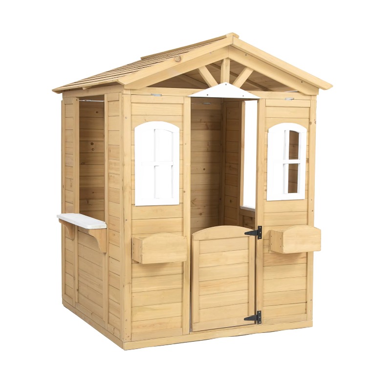 Outdoor Furniture Kids - Modernes Klassisches Massivholz-Spielhaus für Kinder Gartenmöbel