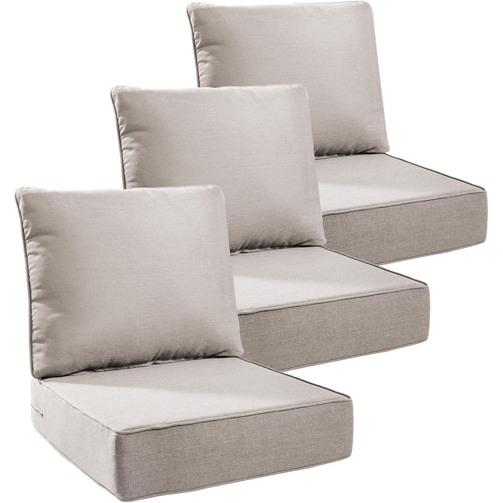 Outdoor Furniture Cushion - Luxuriöse 6-teilige Outdoor-Terrassenmöbel-Kissen, 24x24x6 Dicke Sitzkissen