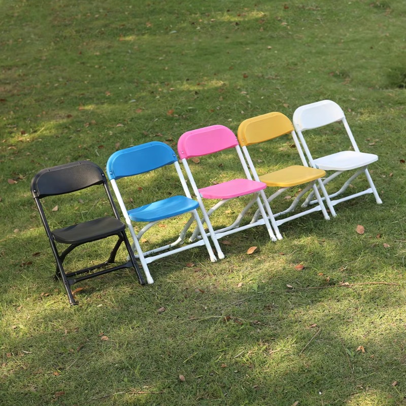 Outdoor Furniture Kids - Großhandel Stahl-Kunststoff Kinder Hochzeits-Garten-Klappstuhl