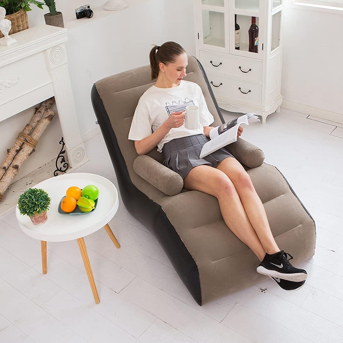 Outdoor Furniture Hay - Klappbares Lazy Sofa, aufblasbarer Lounge-Sessel, verdickt,