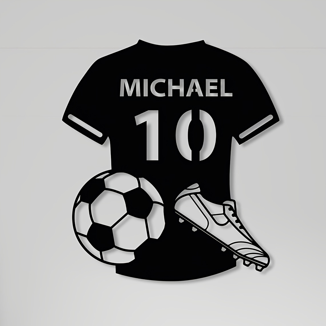 Outdoor Furniture Metal - Individuelles Metall-Kunst-Schild mit Text, Fußball und