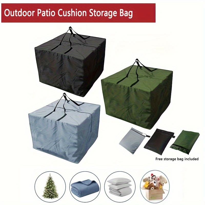 Outdoor Furniture With Storage For Cushions - Outdoor-Aufbewahrungstasche für Gartenmöbelkissen, 32 x 32