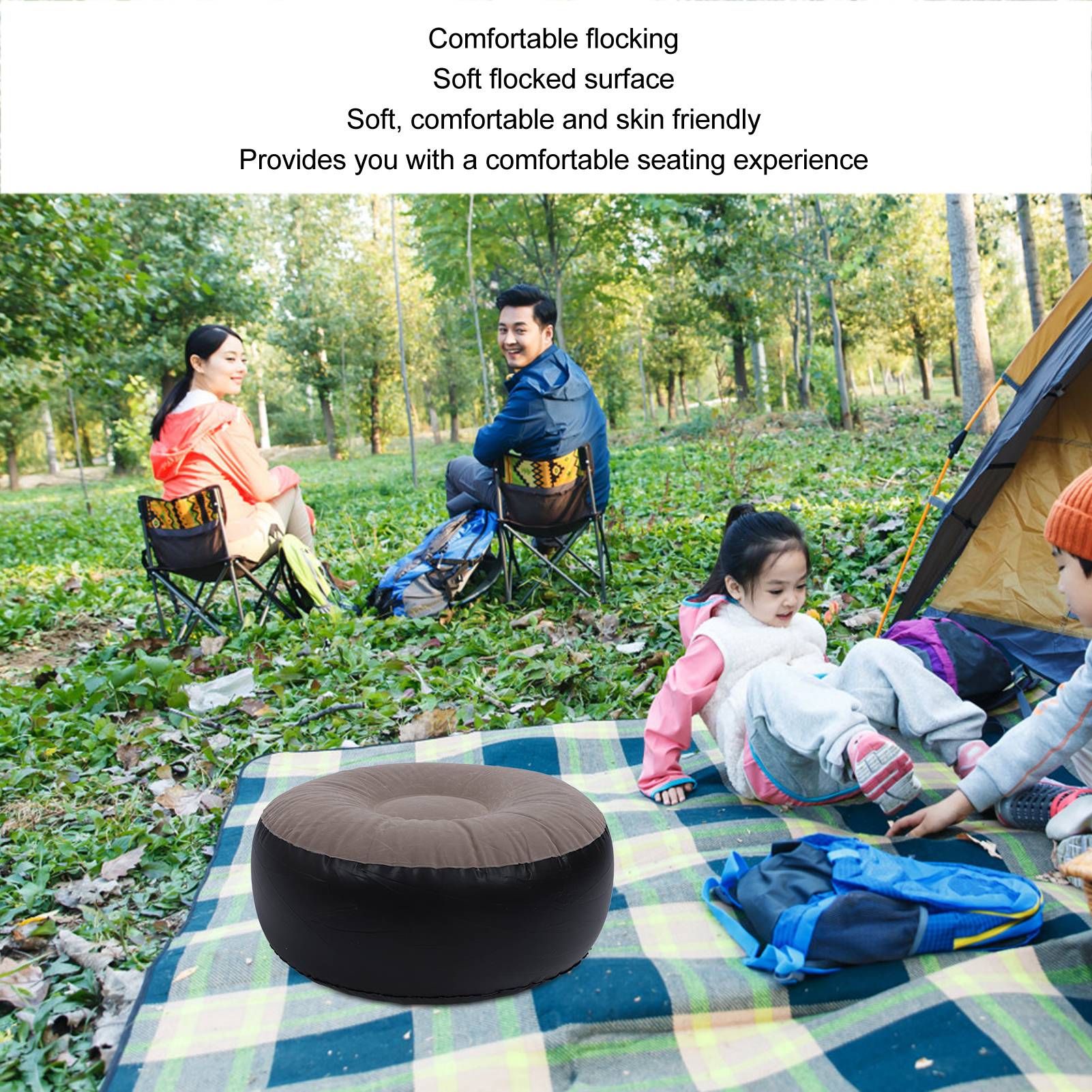 Aufblasbarer Flockstoff-Hocker – Outdoor Furniture Designer Bewertung und Preis