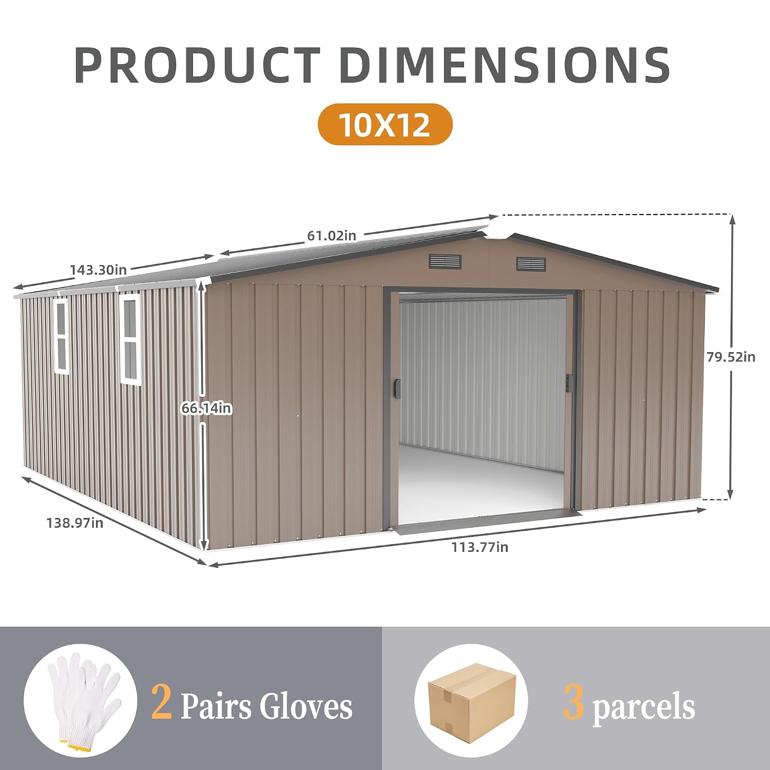 10x12 FT Outdoor-Lagerschuppen – Outdoor Furniture With Storage Bewertung und Preis