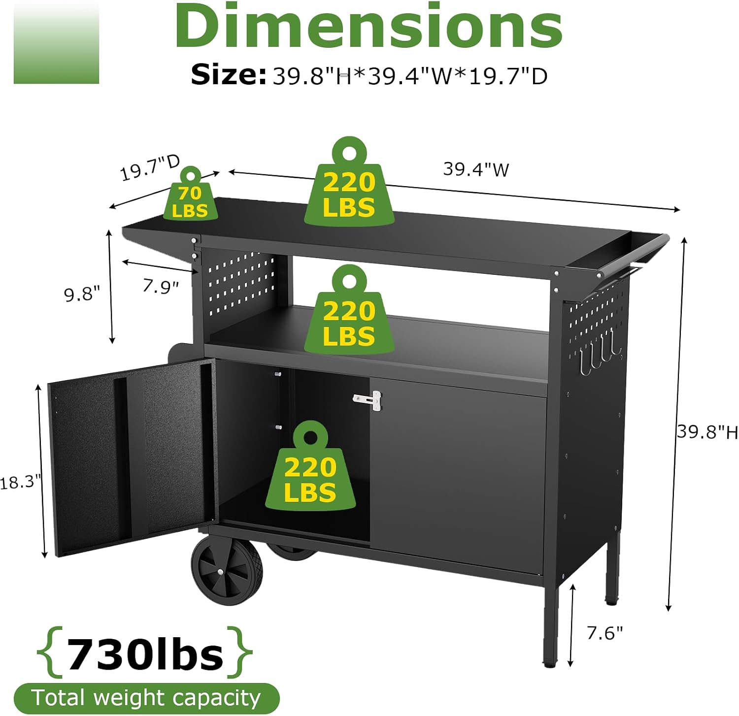 Outdoor-Grillwagen mit Staurau – Outdoor Furniture With Storage Bewertung und Preis