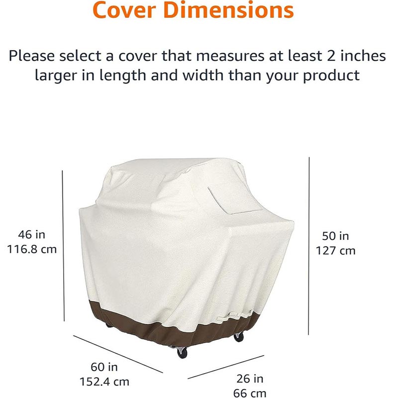 210D BBQ Beige Grillabdeckung  – Outdoor Furniture Protector Bewertung und Preis
