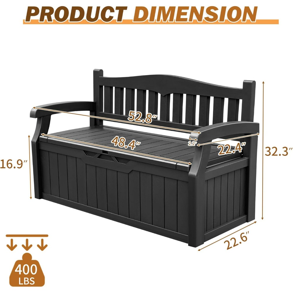Devoko 80-Gallonen-Aufbewahrun – Outdoor Furniture With Storage For Cushions Bewertung und Preis