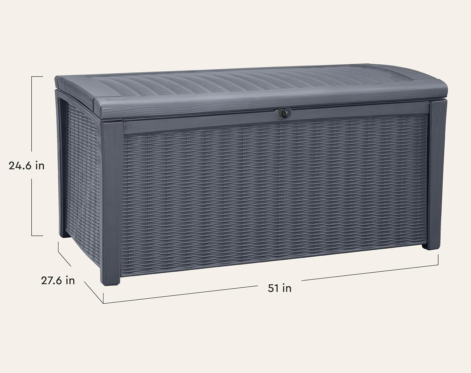 110 Gallonen Outdoor-Aufbewahr – Outdoor Furniture Cushion Bewertung und Preis