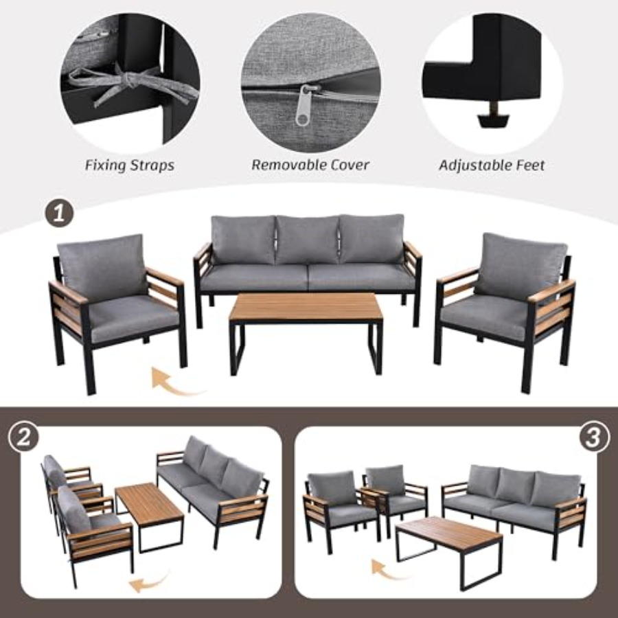 Gartenmöbel-Set für Terrasse,  – Outdoor Furniture Cushion Bewertung und Preis