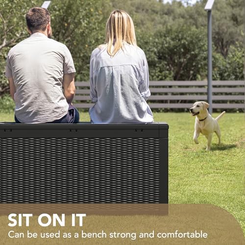 100 Gallonen Wasserdichte Groß – Outdoor Furniture With Storage For Cushions Bewertung und Preis