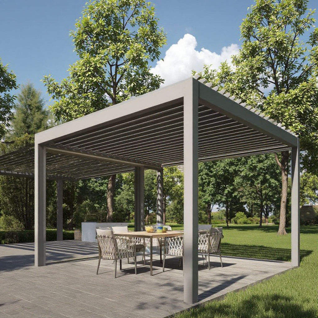 Rostfreier, robuster Gartenpav – Outdoor Furniture Metal Bewertung und Preis