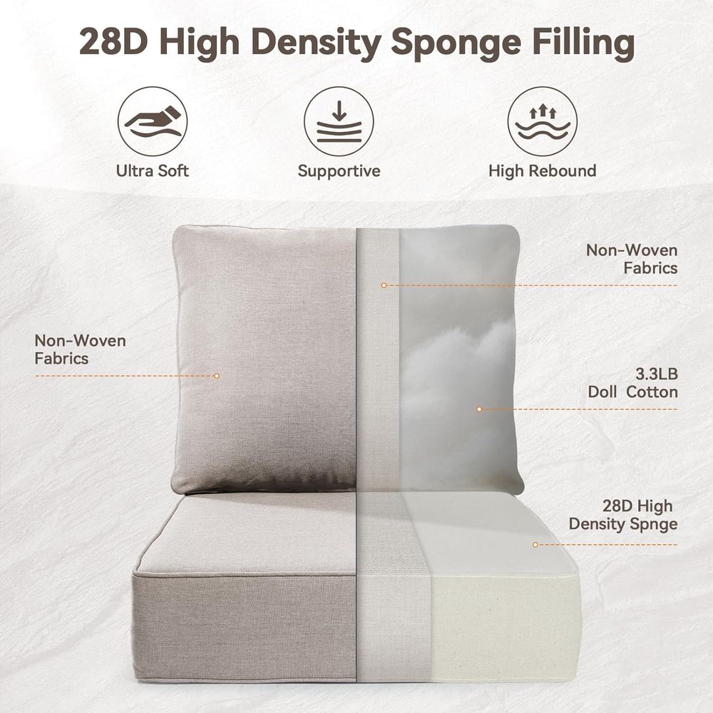 Luxuriöse 6-teilige Outdoor-Te – Outdoor Furniture Cushion Bewertung und Preis