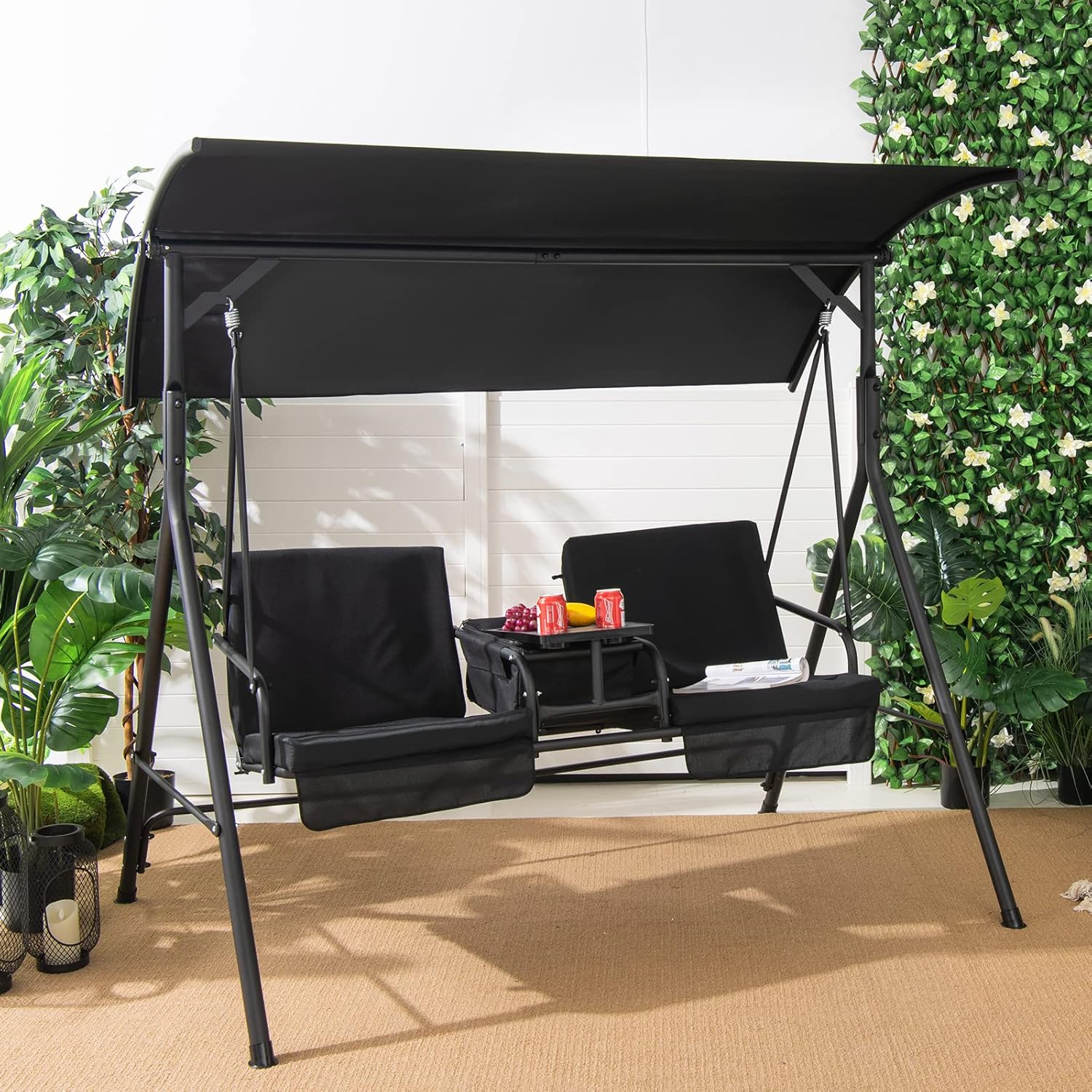 o*-2-Personen-Verandaschaukel, – Outdoor Furniture With Storage For Cushions Bewertung und Preis