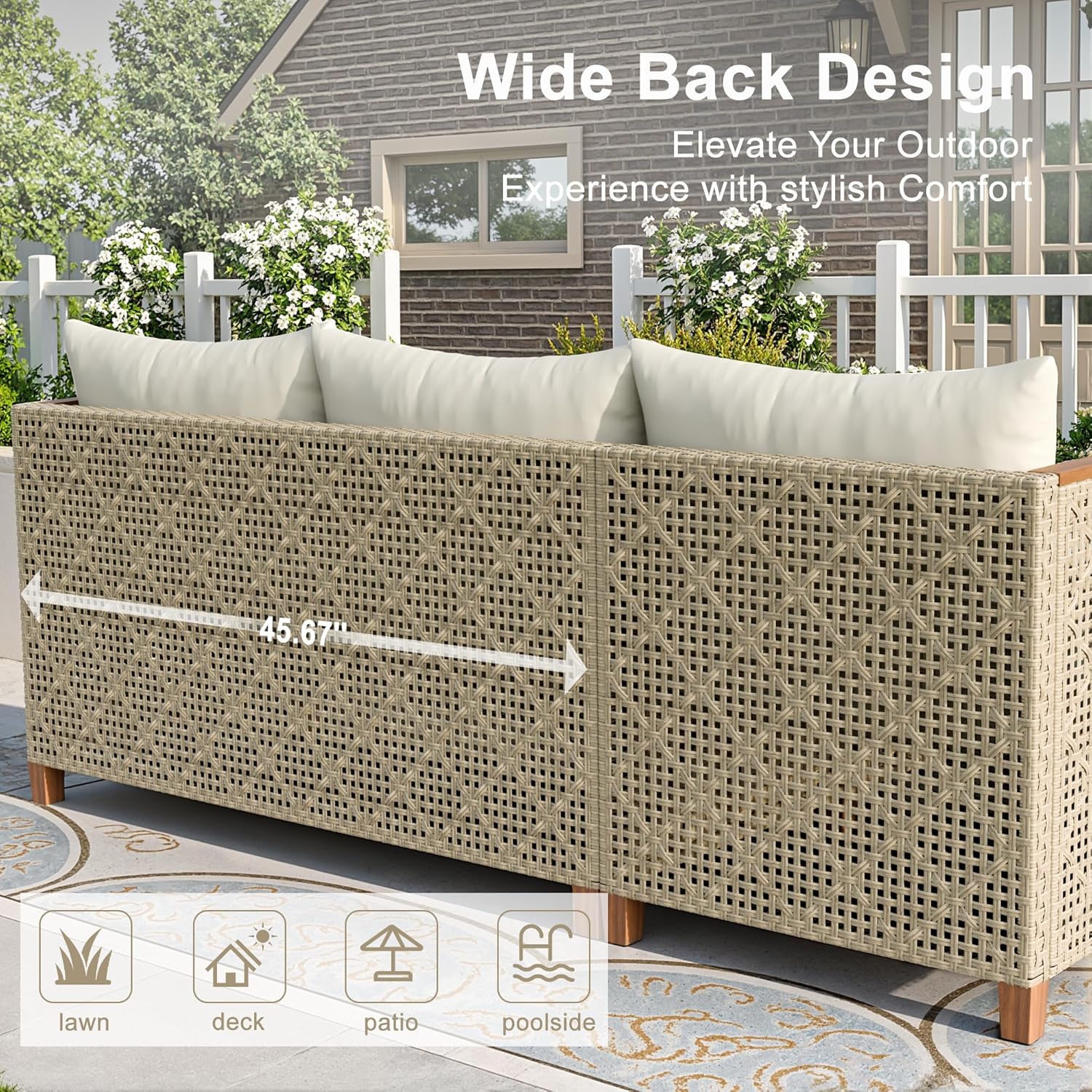 Allwetter-Modulares PE-Rattan  – Outdoor Furniture L Shape Bewertung und Preis