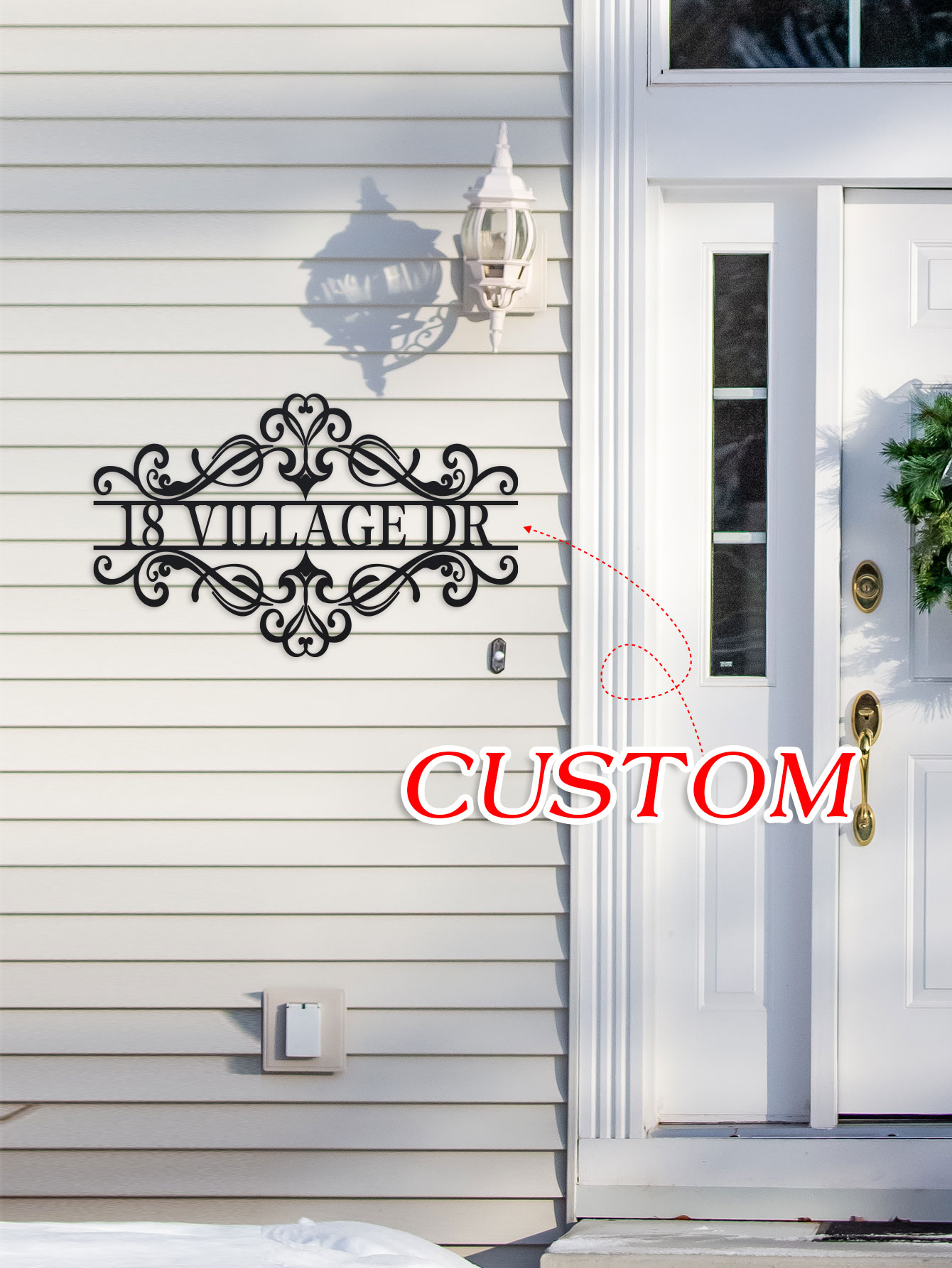 Personalisiertes Namensschild  – Outdoor Furniture Metal Bewertung und Preis